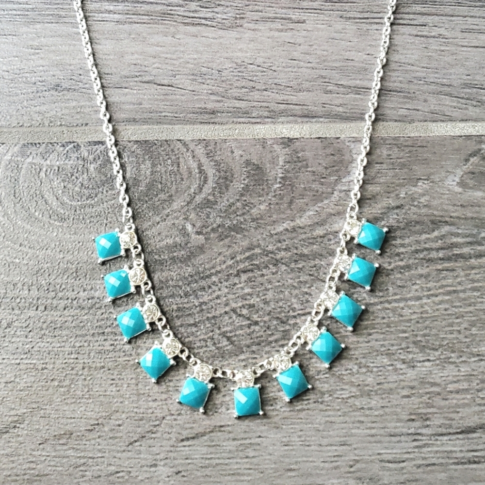 **SOLD** NWT Candie's Turquoise & Silver Necklace